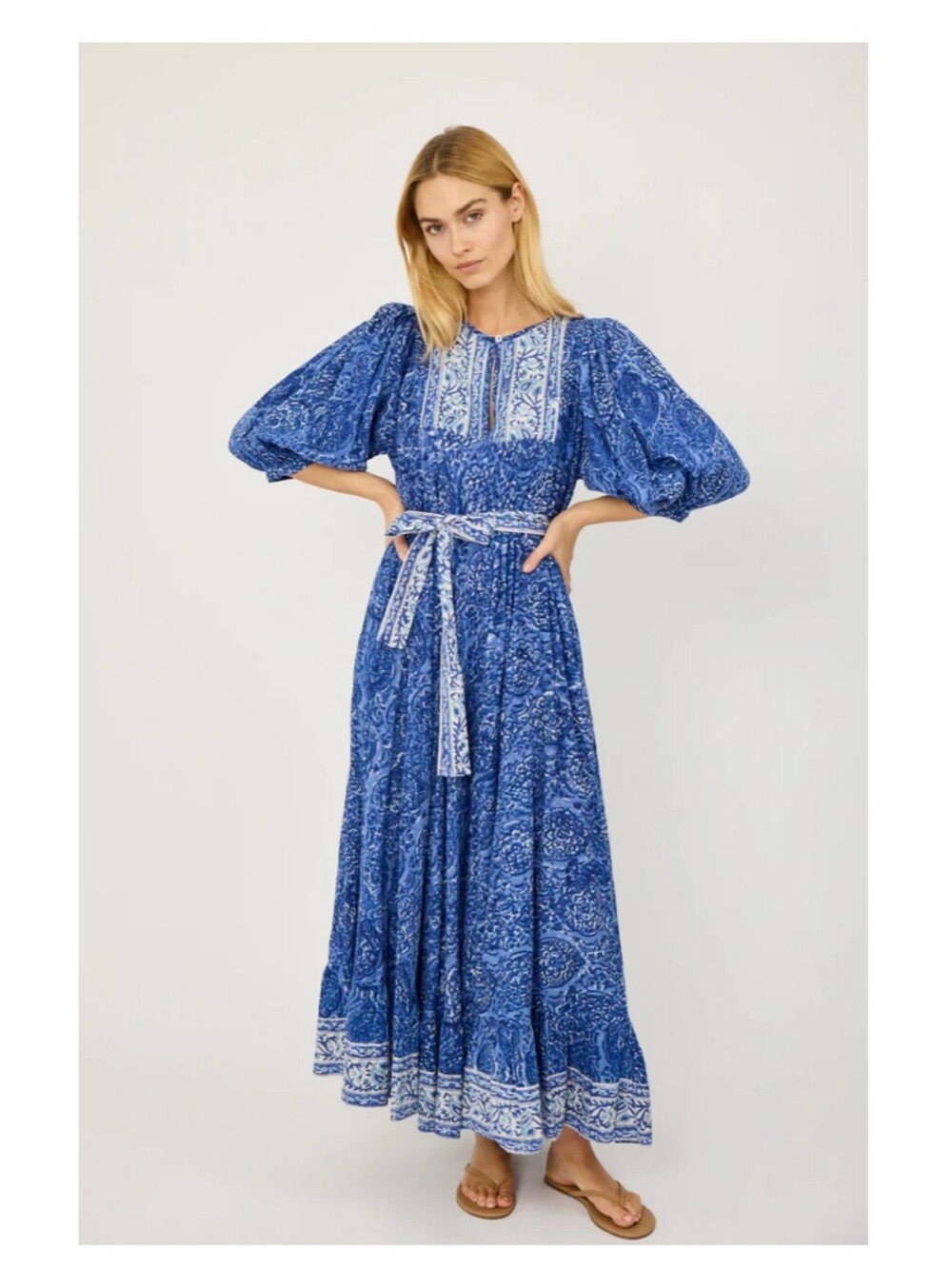Marea House Dress In Delft Blue